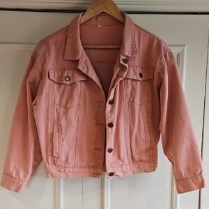Pink Denim Jacket